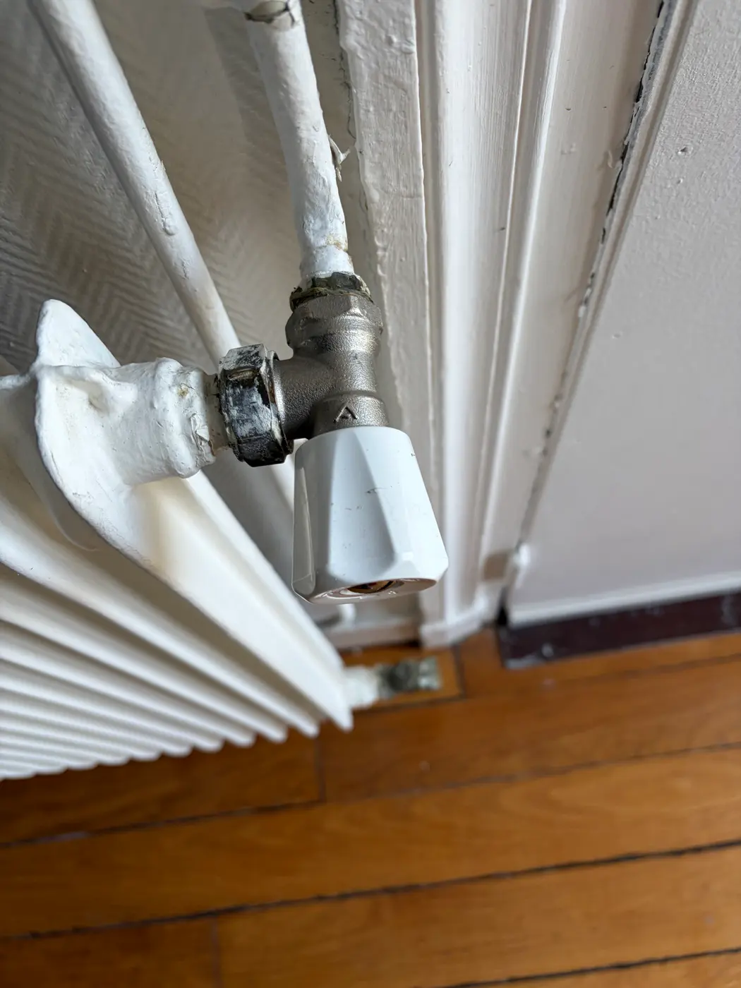 Robinet de radiateur sur un circuit de chauffage central